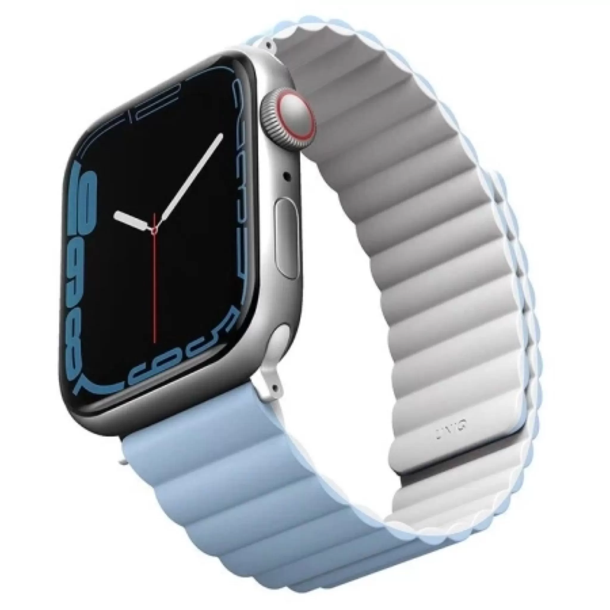 Ремешок Uniq Revix для Apple Watch 41/40/38mm, белый/синий
