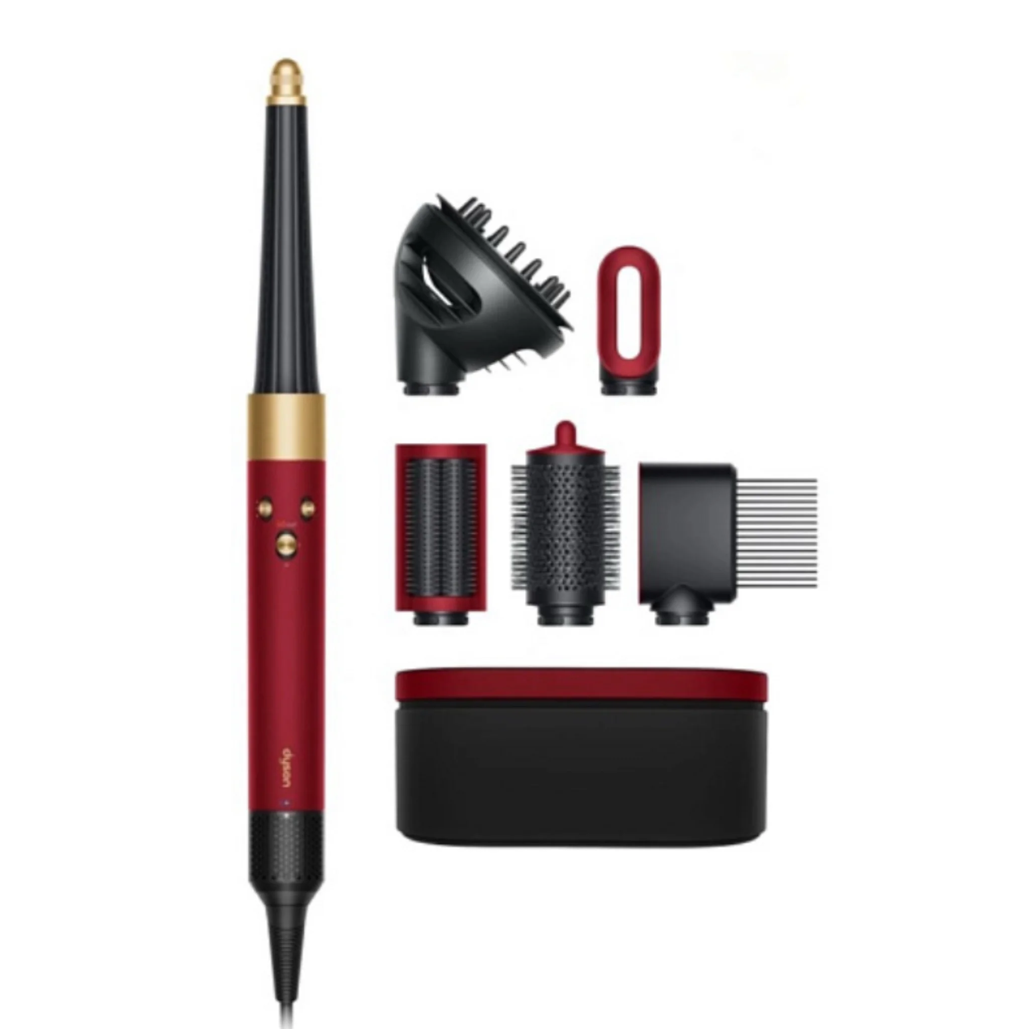 Dyson Airwrap i.d. multi-styler and dryer Curly to Coily HS08, красный бархат/золотой (Red velvet/Gold)