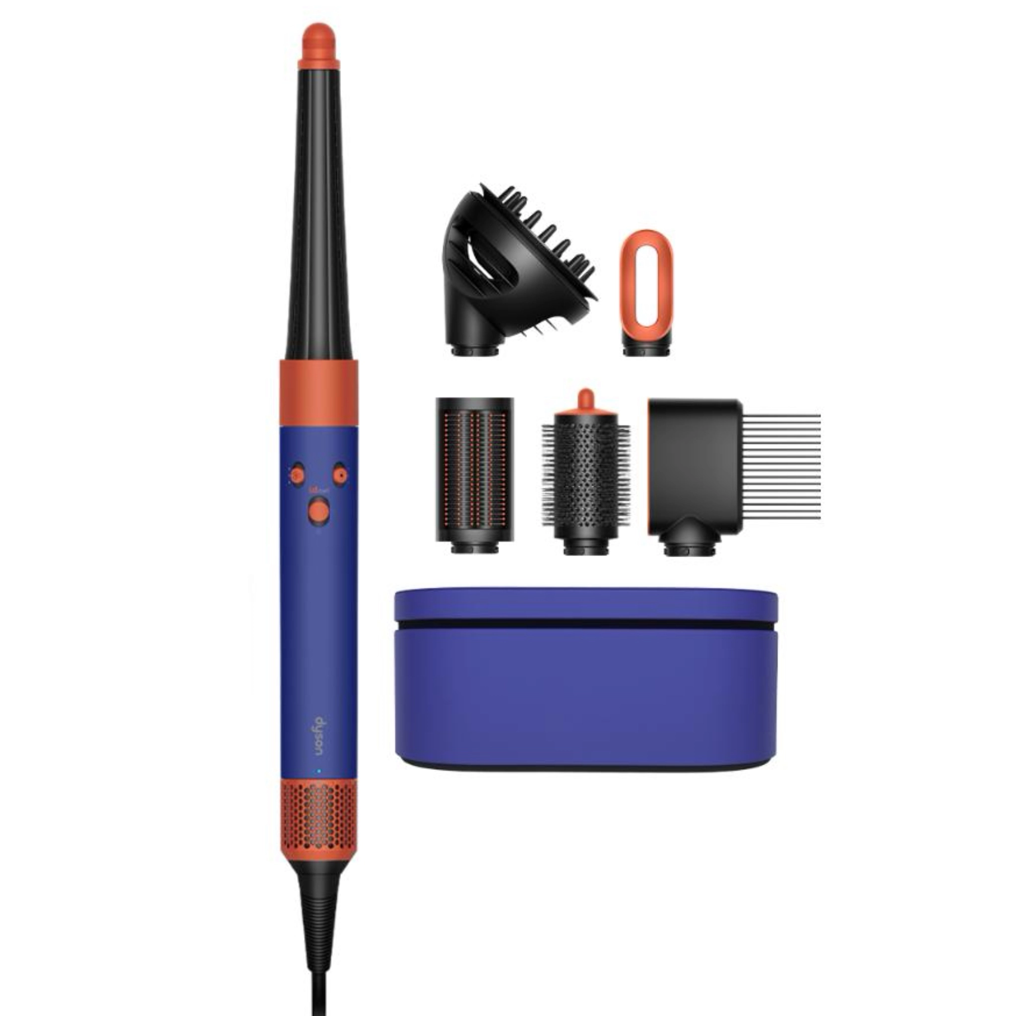 Dyson Airwrap i.d. multi-styler and dryer Curly to Coily HS08, синий/оранжевый (Vinca Blue/Topaz)
