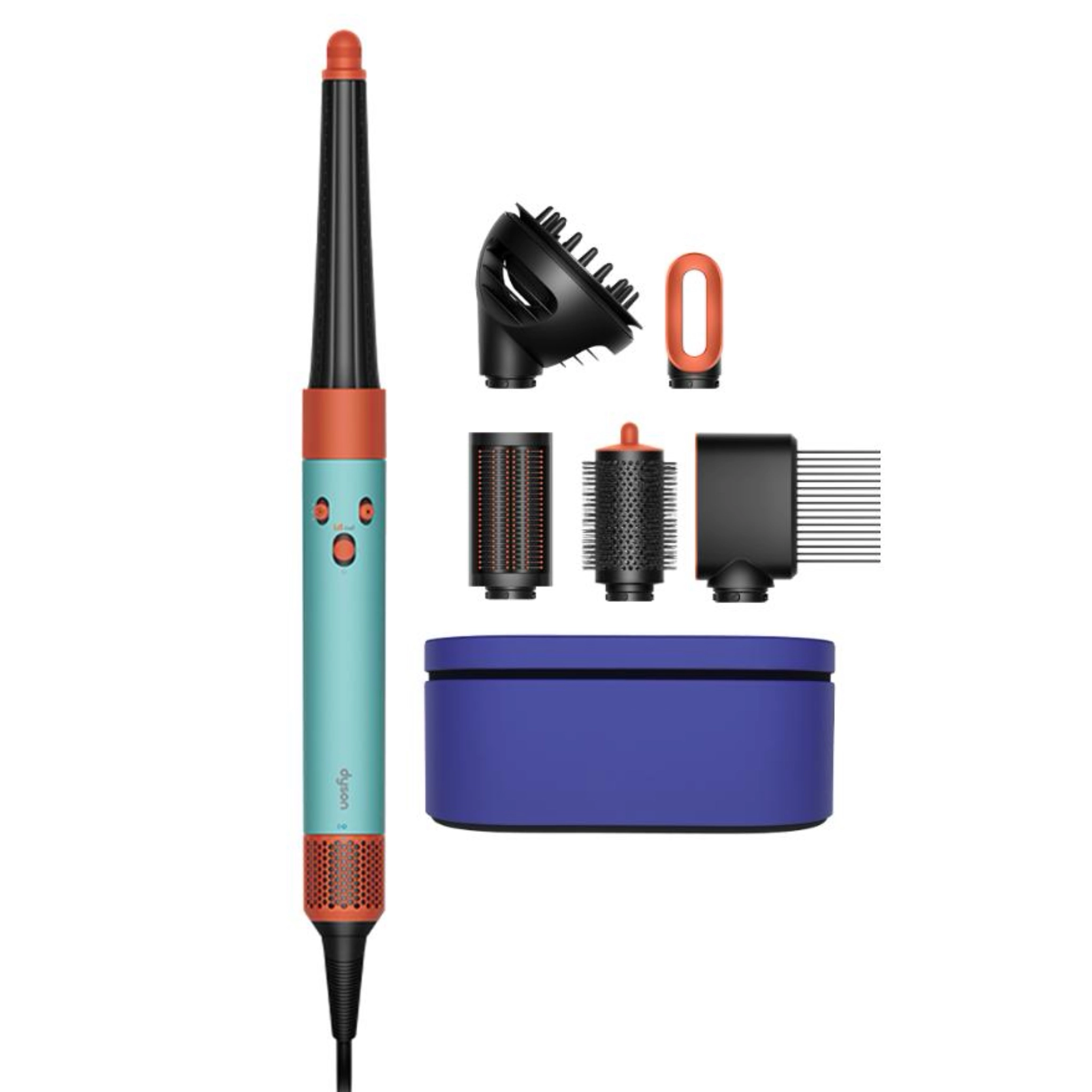 Dyson Airwrap i.d. multi-styler and dryer Curly to Coily HS08, бирюзовый/оранжевый (Ceramic Patina/Topaz)